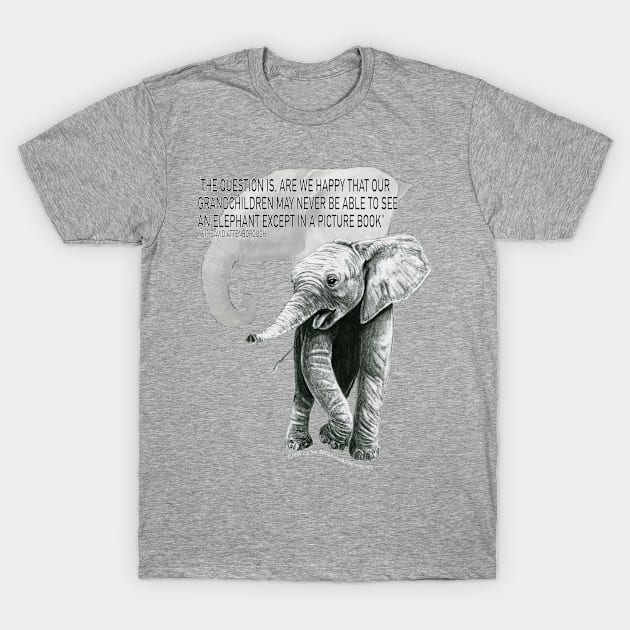 Baby Elephant T-Shirt by SillWill Studios